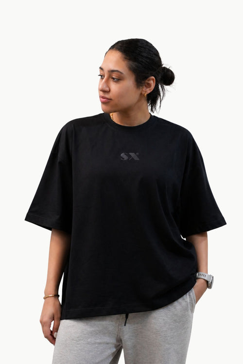 BASIC BOXFIT TSHIRT UNISEX BLACK
