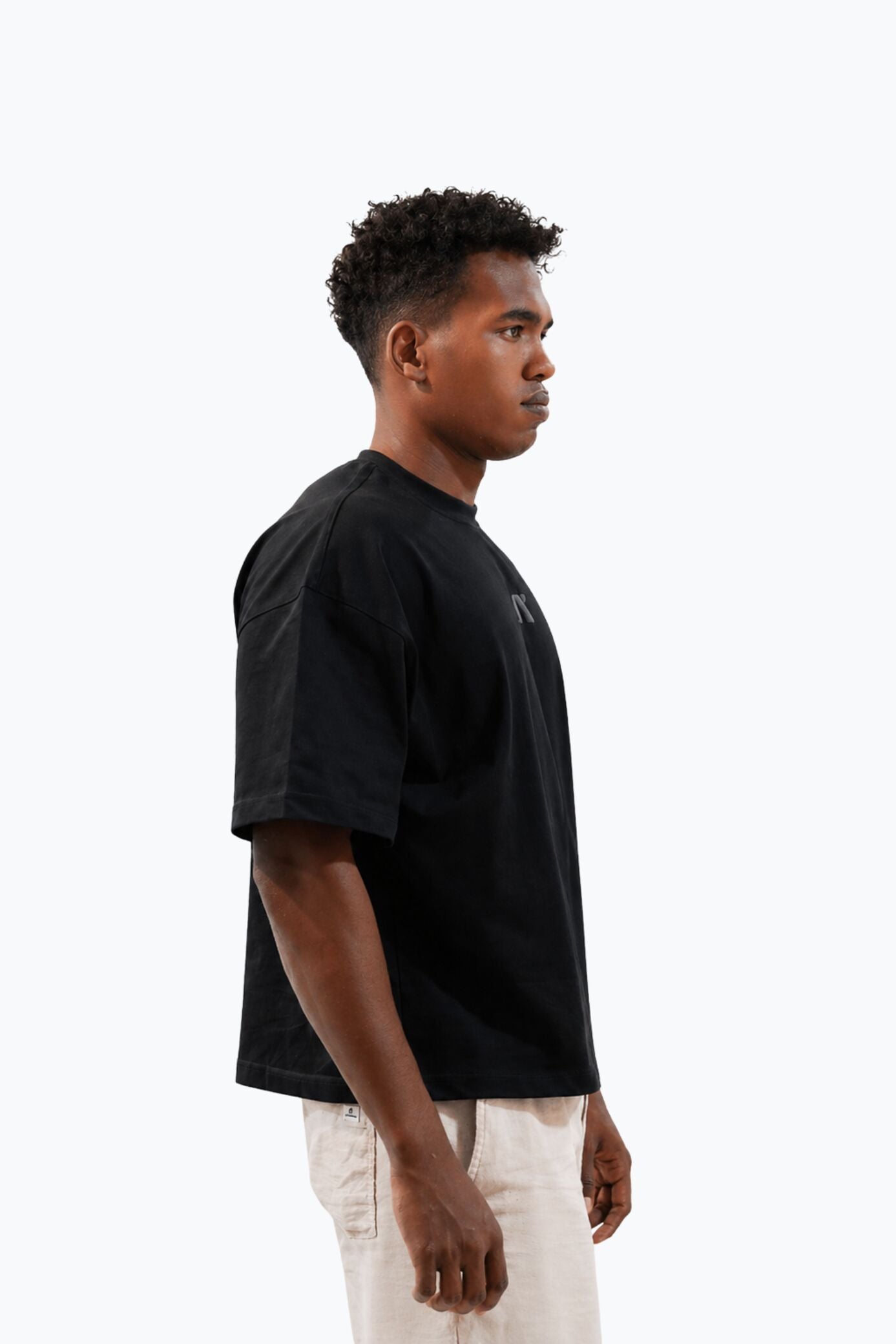 BASIC BOXFIT TSHIRT UNISEX BLACK